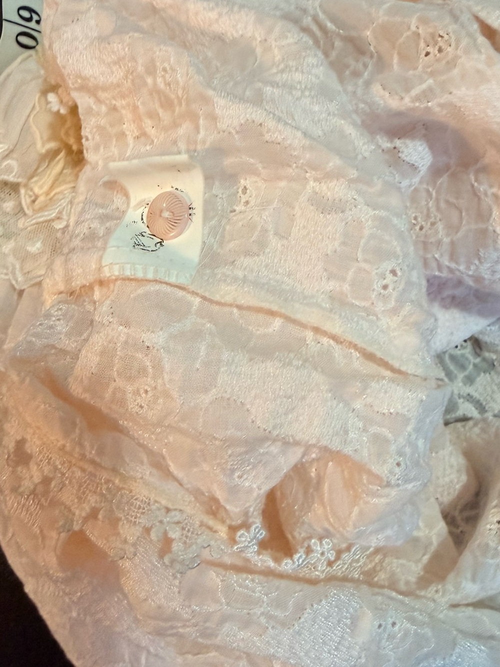 Pastel Lace Ruffle Blouse - Cream - Picture 11 of 12